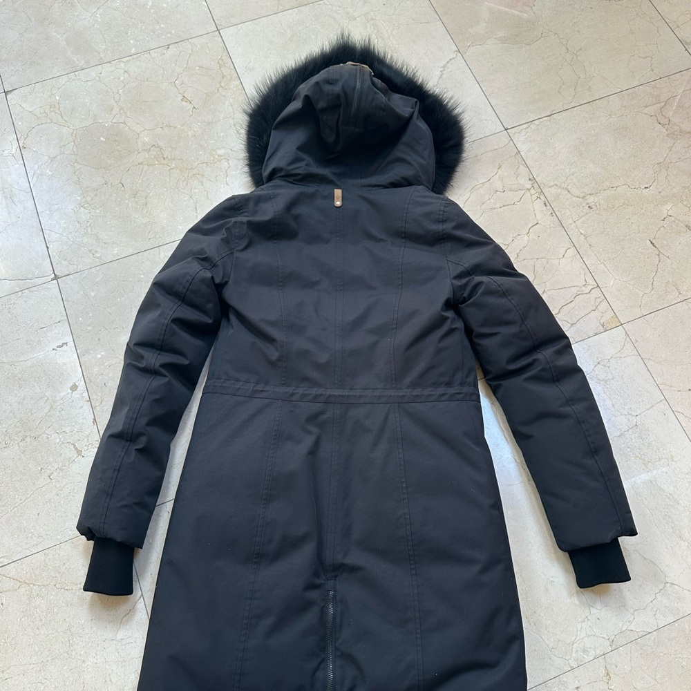 Mackage Women's Black Fur-Trimmed Coat XS​​ - Picture 3 of 10
